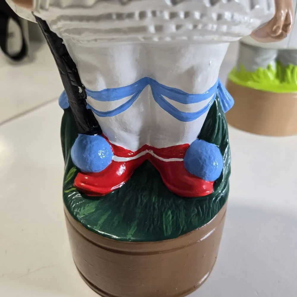 Vintage Metaxa Ceramic Greek Soldier Decanter Evzone Figural Liquor Bottle 1960s